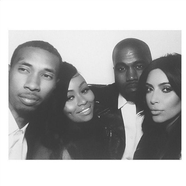 Kim Kardashian, Kanye West, Blac Chyna, Tyga, Wedding, Instagram